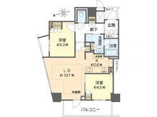 【大阪府/大阪市中央区高麗橋】プラウドタワー北浜 間取り図