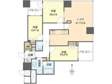 【大阪府/大阪市北区樋之口町】シティタワー大阪天満　 ザ・リバー＆パークス 間取り図