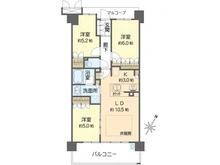 【大阪府/豊中市上野西】グランカサーレ豊中ヒルズコート 間取り図
