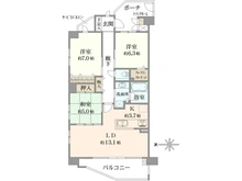 【大阪府/箕面市小野原西】イニシア箕面小野原 間取り図