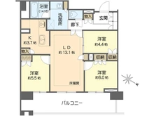 【大阪府/箕面市船場東】Brillia Tower箕面船場 TOP OF THE HILL 間取り図