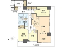 【大阪府/堺市堺区三国ヶ丘御幸通】プラウドタワー堺東 間取り図