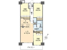 【大阪府/豊中市永楽荘】レーベン豊中永楽荘ヒルズ 間取り図