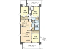 【大阪府/吹田市長野東】プラウド吹田千里丘テラス 間取り図