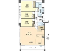 【大阪府/吹田市古江台】ヒルズ北千里古江台 フォレストコート 間取り図