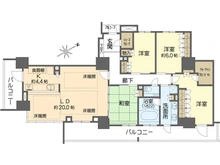 【大阪府/大阪市阿倍野区阿倍野筋】プラウドタワー阿倍野 間取り図
