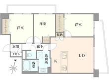【兵庫県/神戸市東灘区魚崎北町】ステイツ住吉川サンクチュアリ・スクエア 間取り図