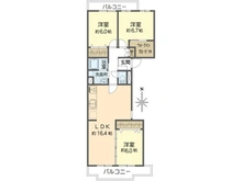 【大阪府/吹田市江の木町】グリーンコーポ江坂第三 間取り図