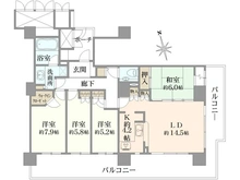 【大阪府/大阪市北区与力町】ローレルコート与力町エルグレース 間取り図