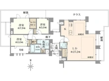 【兵庫県/西宮市名次町】プラウド夙川名次町 間取り図