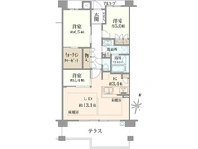 【兵庫県/西宮市瓦林町】パークホームズ西宮北口 間取り図