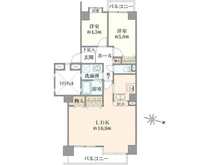 【兵庫県/芦屋市翠ケ丘町】パーク・ハイム芦屋翠ヶ丘 間取り図