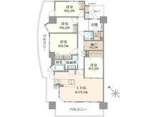 【兵庫県/西宮市浜甲子園】ルネヒューマンズガーデンパラディオ B棟 間取り図