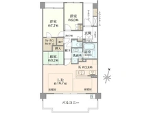 【兵庫県/西宮市松園町】プラウド夙川松園町 間取り図