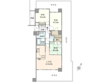 【兵庫県/神戸市灘区畑原通】ワコーレ王子公園ラグゼ 間取り図