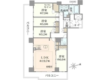 【大阪府/大阪市北区与力町】ローレルコート与力町エルグレース 間取り図