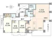 【兵庫県/西宮市名次町】プラウド夙川名次町 間取り図