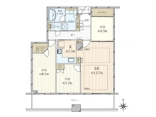 【兵庫県/宝塚市武庫川町】ジオタワー宝塚EAST 間取り図