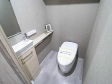 【神奈川県/川崎市麻生区上麻生】新百合ヶ丘パークハウス2番街 トイレ：手洗いカウンター付