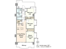 【神奈川県/川崎市多摩区菅】ドメス稲田堤 間取り図