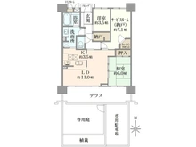 【神奈川県/横浜市緑区森の台】森の台メープルランド 間取り図