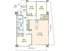 【神奈川県/横浜市青葉区田奈町】メディウス青葉台 間取り図