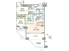 【神奈川県/横浜市緑区中山】プラウド横濱中山 間取り図