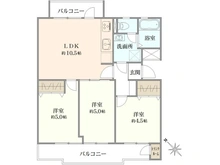 【神奈川県/横浜市緑区霧が丘】霧が丘グリーンタウン　 第1-6号棟 間取り図