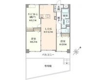 【神奈川県/横浜市青葉区田奈町】メディウス青葉台 間取り図