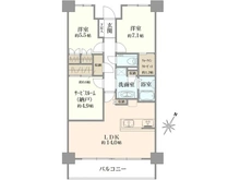 【神奈川県/相模原市南区相模大野】 パークスクエア相模大野タワー＆レジデンス レジデンス棟 間取り図