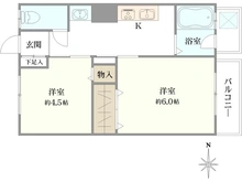【神奈川県/横浜市緑区長津田町】第2パークハイムユニ 間取り図