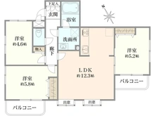 【神奈川県/横浜市磯子区下町】藤和シティコープ根岸 間取り図