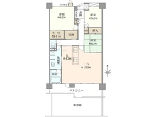 【神奈川県/横浜市青葉区奈良】あおば山の手台グラン・ジャルダン 2番館 間取り図