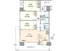 【東京都/世田谷区桜丘】シティハウス世田谷桜丘 間取り図