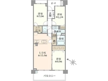 【神奈川県/川崎市高津区北見方】パークスクエア二子多摩川 間取り図