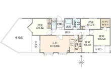 【神奈川県/横浜市青葉区藤が丘】東急ドエル・アルス藤が丘 間取り図