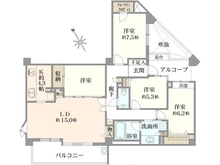 【神奈川県/横浜市青葉区奈良町】ライオンズヴィラッジオ玉川学園フォレストレジデンス 間取り図