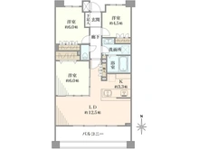 【神奈川県/横浜市都筑区荏田南】フィスナレジデンスセンター南 間取り図