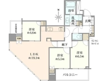 【神奈川県/横浜市緑区長津田】マークワンタワー長津田 間取り図