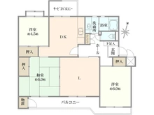 【神奈川県/川崎市宮前区けやき平】宮前平グリーンハイツ 15号棟 間取り図