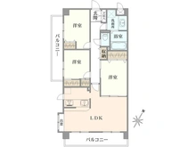 【神奈川県/藤沢市鵠沼藤が谷】シティコート鵠沼 間取り図
