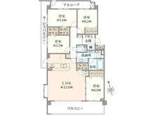 【神奈川県/横浜市中区本牧大里町】コスモ横浜本牧シーサイドテラス 間取り図