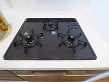 【神奈川県/相模原市中央区相模原】藤和相模原ハイタウン キッチン：三口コンロ