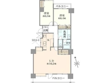 【神奈川県/横浜市港北区箕輪町】日吉ロイヤルマンション 間取り図