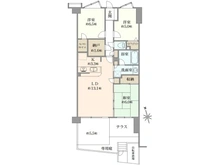 【神奈川県/川崎市宮前区犬蔵】グランシティたまプラーザI 間取り図
