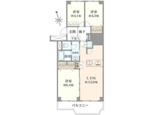 【神奈川県/横浜市青葉区青葉台】ドルフ青葉台 4号棟 間取り図