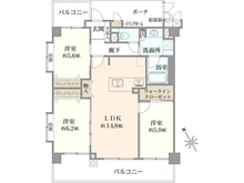 【神奈川県/横浜市青葉区つつじが丘】ヴェルビュ青葉台ブラオ 間取り図
