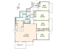 【神奈川県/横浜市緑区三保町】リーベスト中山 B棟 間取り図