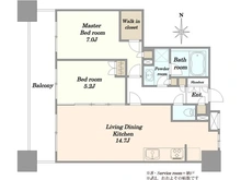 【神奈川県/厚木市中町】ベルドゥムール本厚木 間取り図