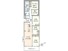 【神奈川県/横浜市保土ケ谷区月見台】クレドール保土ヶ谷月見台 間取り図